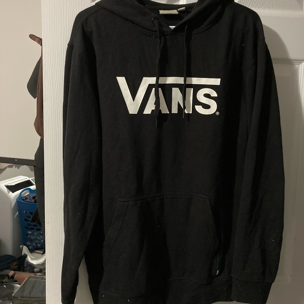 Vans - black hoodie - size medium